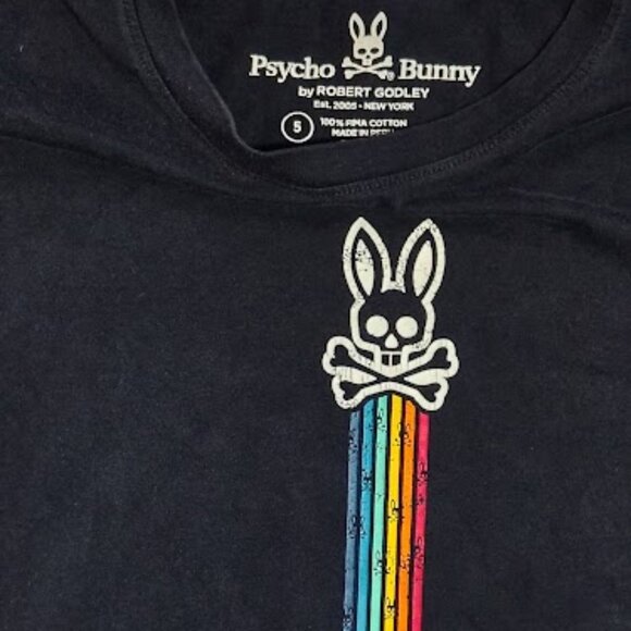 PSYCHO BUNNY MEDIUM T-SHIRT - Picture 3 of 3